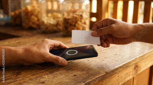 Instant payment nfc smartphone contactless card tap