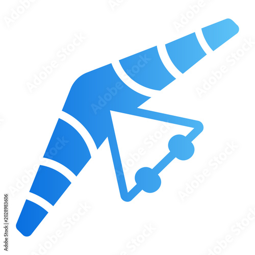 Foto Hang gliding Line Gradient Icon