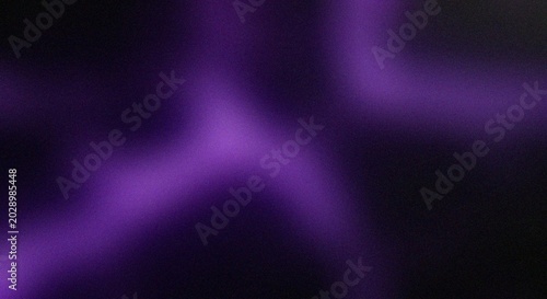 Bild auf Leinwand Purple cosmic nebula with glowing light rays in dark space grainy  noise texture