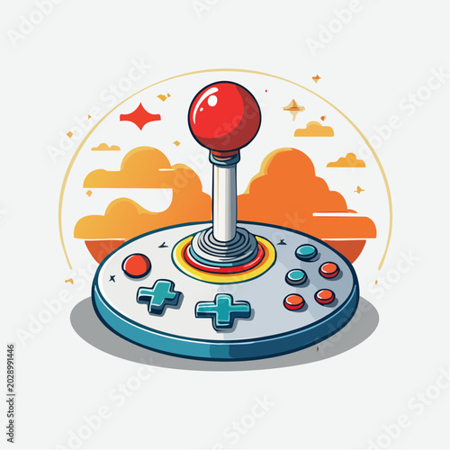 Retro Video Game Joystick Controller