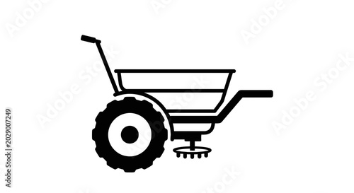 Cuadro en lienzo Seed spreader lawn garden tool.
