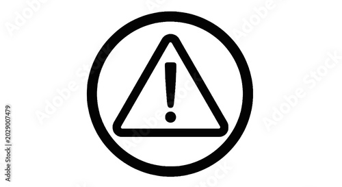 Photos Warning Sign with Exclamation Mark.
