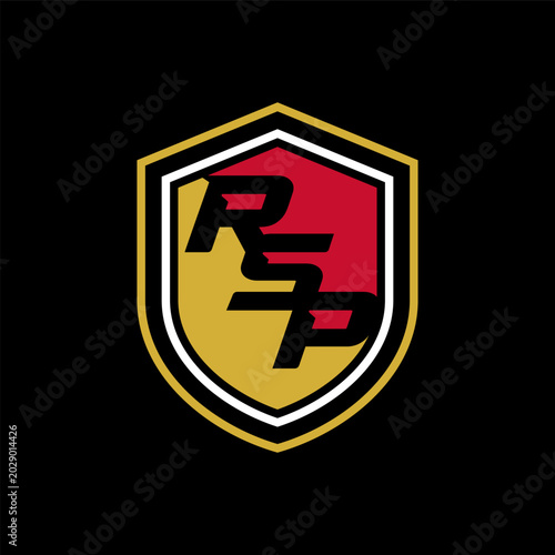 shield logo with initial letters RSP