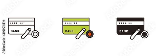 通帳と印鑑のアイコン。銀行で使う口座とハンコ。投資や貯金のイメージ。A passbook icon. 