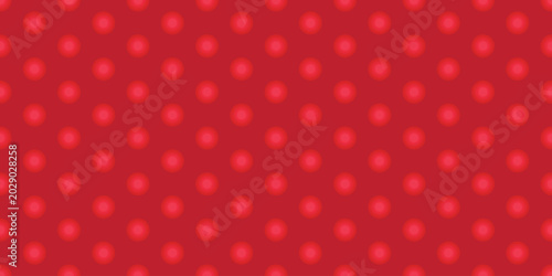 Seamless red polka dot pattern a subtle textured background with soft gradient circles for design and decoration Vector illustration