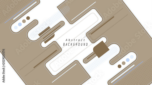 Geometric shapes background with line and 3d