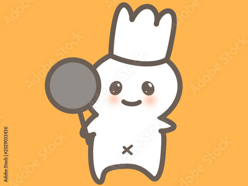 かわいい料理人キャラ