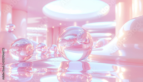 Surreal Pastel Bubble Kingdom Backdrop