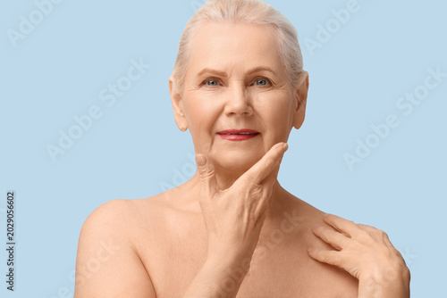 Beautiful happy senior woma...