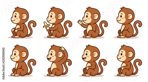 Photography Cute Cartoon Monkey Profile Icons