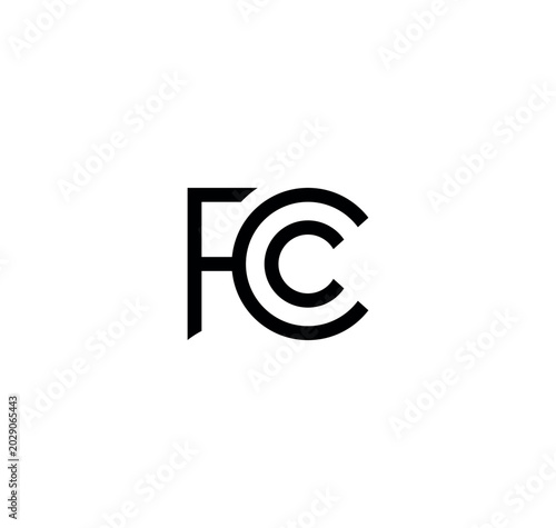 FCC Certification Mark Vector Icon Set for Compliance and Regulation Standards
