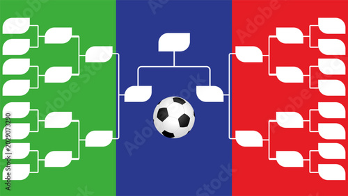 Fotografija Football World Cup Bracket Tournament Soccer Competition Structure