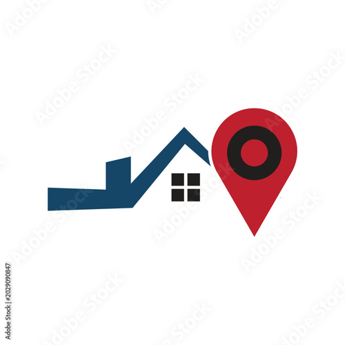 Real Estate Location Business Icon