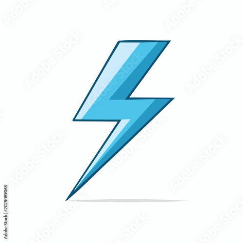 Blue lightning bolt icon