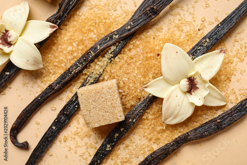 Aromatic vanilla sugar, flo...