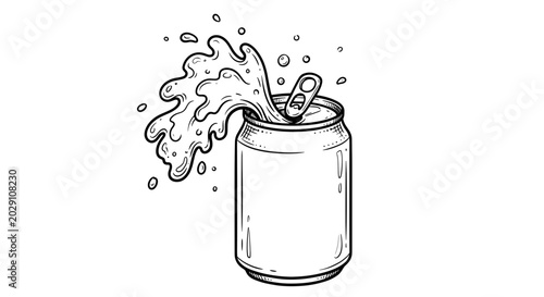 Foto Refreshing Moments: The Joy of a Fizzy Drink