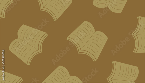 Fotografija Book Seamless Pattern