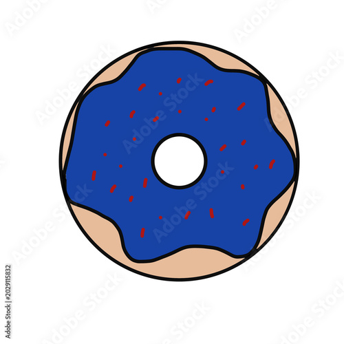 vector illustration of donut