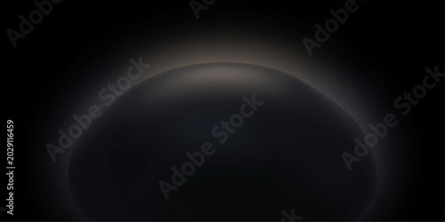 Tableau sur toile A celestial phenomenon shrouded in mystery, with a dark, ethereal sphere illuminated by a subtle, glowing halo, hinting at cosmic secrets for Website, Background, Branding, Art etc