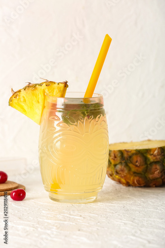 Glass of tasty mai tai cock...
