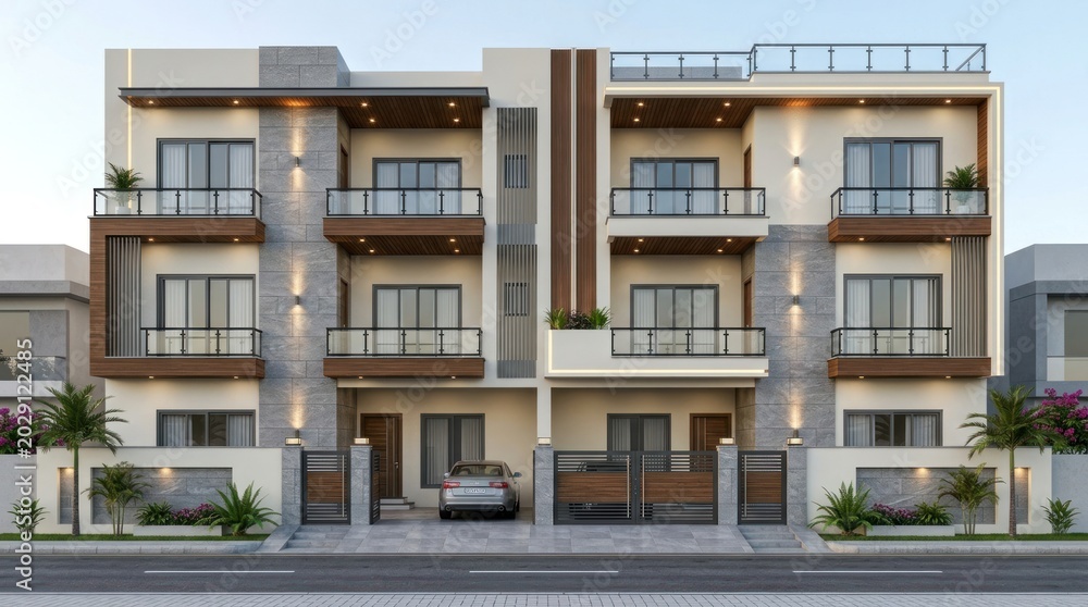 Obraz premium facade of a residential building