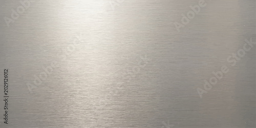 Quadro su tela Brushed metal surface texture with subtle highlights and reflections, conveying a modern and industrial aesthetic for Website, Background, Branding, Art etc