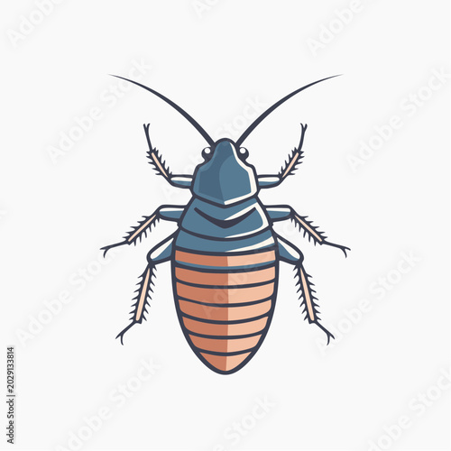 Stylized illustration of a cockroach