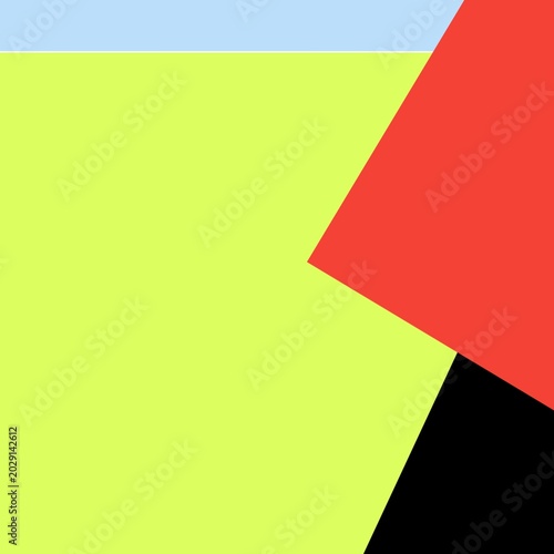 Abstract Geometric Color Block Design with Yellow Green Red Black Blue Shapes on Modern Background
Keywords: