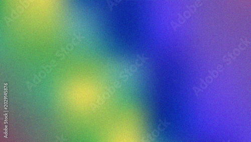 Abstract colorful green and blue grainy gradient background vector illustration. Blurred soft fluid mesh with noise texture