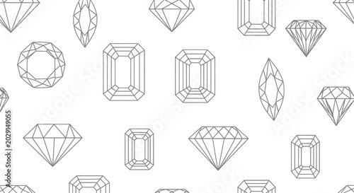 Photos Gemstone Cut Patterns Seamless Background