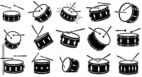 Foto Snare Drum Set Collection - Various Angles and Styles