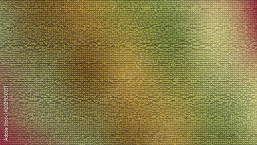 Abstract earthy green and yellow gradient background vector illustration. Blurred soft fluid mesh with rough canvas glitch texture banner template design.