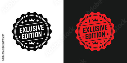 Foto Exclusive edition vector badge designs premium quality seals for branding