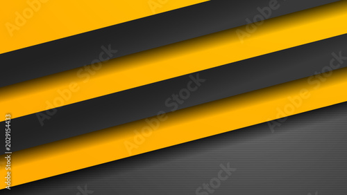 Canvastavla Dynamic diagonal stripes graphic featuring bold yellow and dark contrasting colo