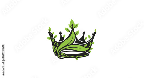 Green Crown With Leaves