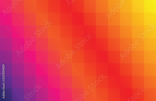 Vibrant gradient color palette featuring smooth transitions from purple to yellow tones in a pixelated grid style