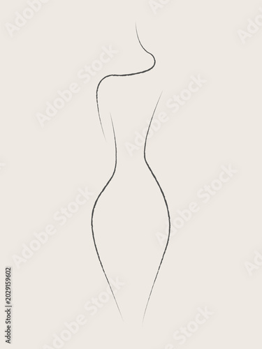Elegant Minimalist Feminine Line Art