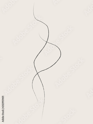 Elegant Minimalist Feminine Line Art