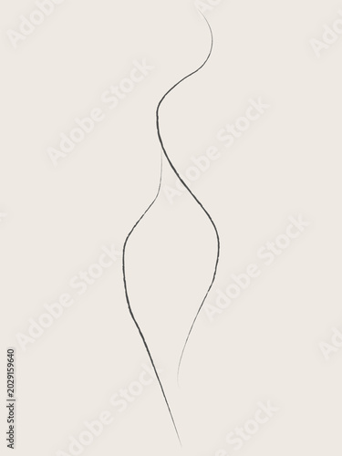 Elegant Minimalist Feminine Line Art