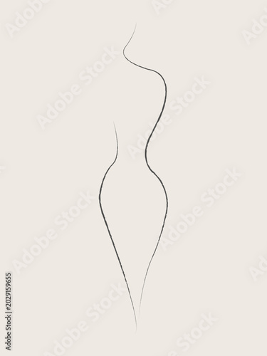 Elegant Minimalist Feminine Line Art