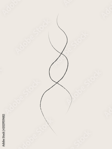 Elegant Minimalist Feminine Line Art