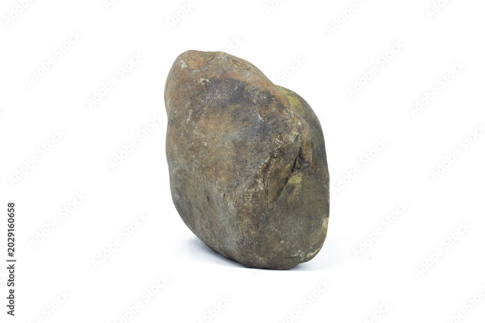 Fototapeta premium Natural stone isolated on white background with clipping path.