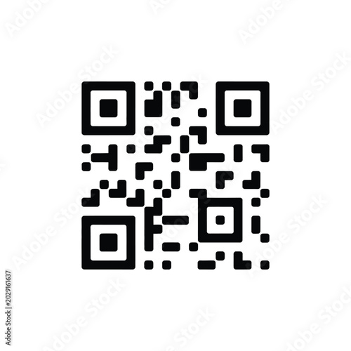 Photos QR Code vector icon