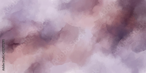 Fotografie Abstract purple and dusty pink watercolor brush stroke texture background