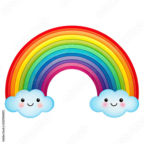 rainbow and clouds