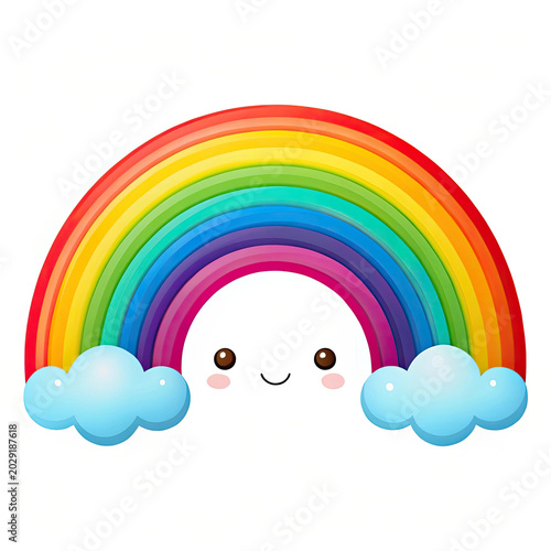 rainbow and clouds