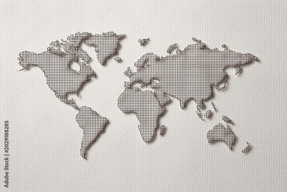 Fototapeta premium Neutral Tone World Map Pack