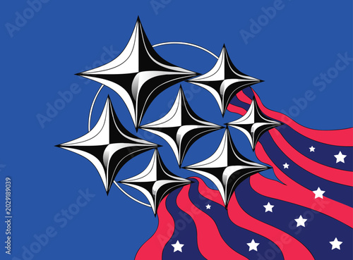 abstract background with stars