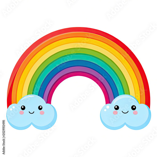 rainbow and clouds