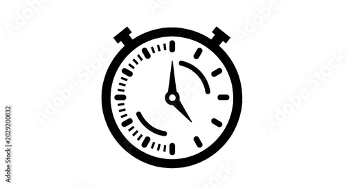 Foto Stopwatch timer clock closeup face.